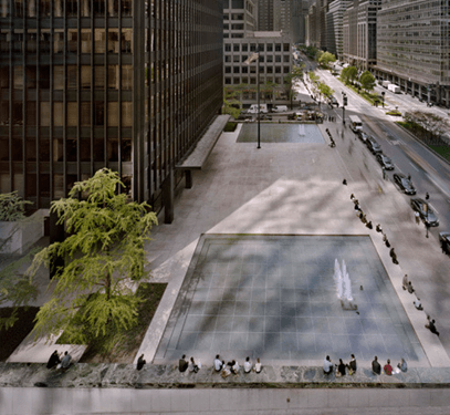 seagram fountains, pools